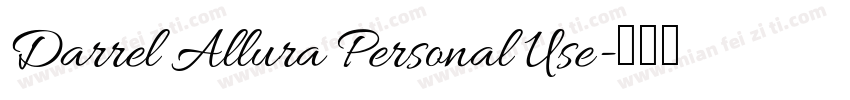 Darrel Allura Personal Use字体转换